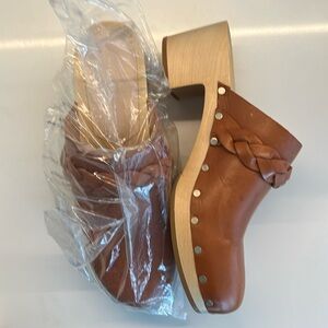 Polina Braided Leather Clog Mule